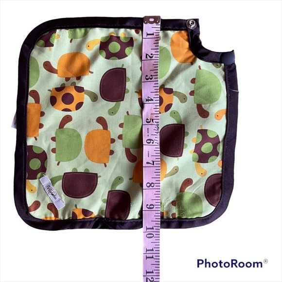 Organic Binkie Blanket or Fabric Pacifier Holder with Turtles by My Blankee - Picture 4 of 5